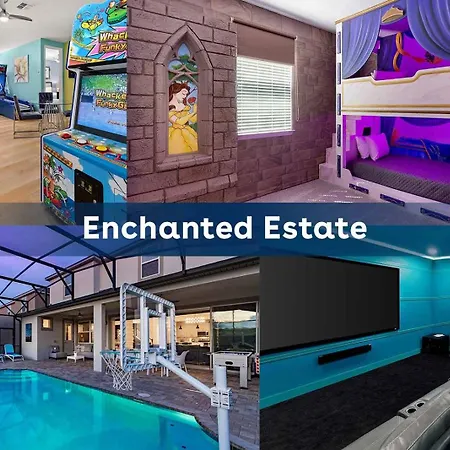 Mega Villa Near Disney With Gamer Br, Theater, Pool